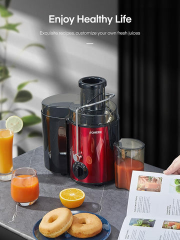 Centrifugal Juicer Extractor 900W 3 Speed Wide Chute Easy Clean