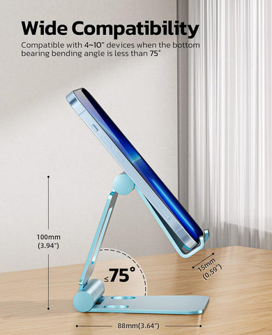 Nulaxy Foldable Phone Stand – Adjustable Desk Cradle Holder