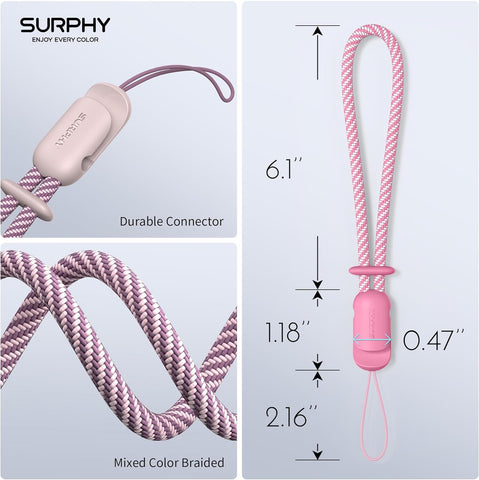 SURPHY Wrist Strap Lanyard for Phone – Adjustable 2 Pack