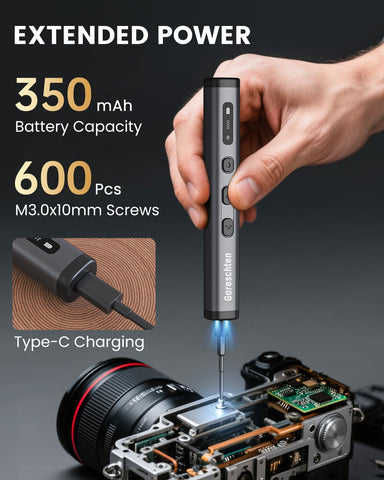 78-in-1 Precision Electric Screwdriver Set with LED Display & USB-C Charging – Cordless Mini Repair Tool Kit for Phone, Laptop, Camera, Drone & Watch Repair UK