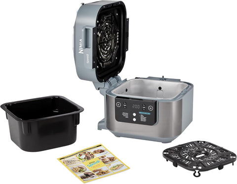 Speedi 10-in-1 Rapid Cooker Air Fryer & Multi Cooker 5.7L – Steam, Grill, Roast, Bake & More – 4 Portions – Sea Salt Grey – UK