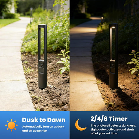Mains Powered Garden Path Lights Low Voltage Outdoor Landscape Lights 4P