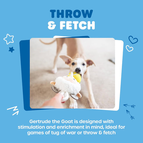 Gertrude the Goat Rope and Ball Dog Toy