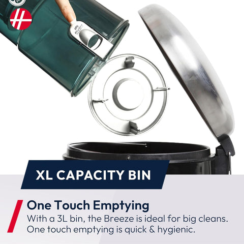 Hoover Breeze Evo Pets Upright Vacuum Cleaner Black/Turquoise 850W