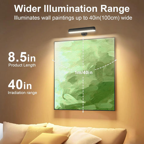 Wall Lights, LED Battery Operated Black Wall Lights with 7500mAh Battery Lamp for Bedroom, 3 Colors with 15 RGB Colors, 360°Rotate & Stepless Dimmable Brightness