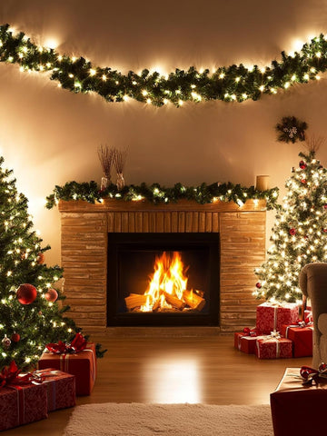 Christmas Garland with Lights 10M 200 LED Decoration