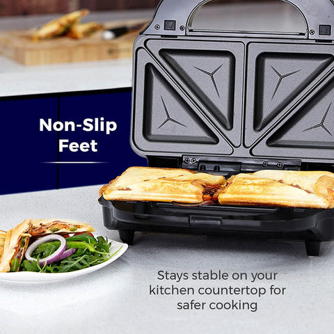 3-in-1 Deep Fill Sandwich Maker with Waffle & Grill Plates, 900W