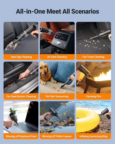 SEALIGHT Portable Cordless Car Vacuum 25000Pa