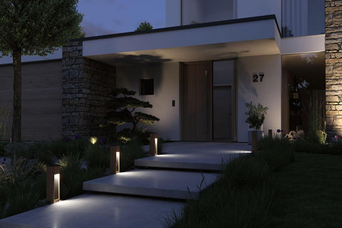 Paulmann 94677 LED outdoor luminaire bollard light Trabia IP44 400mm rectangular incl. 1x3.5 watt outdoor wood 3000K GU10