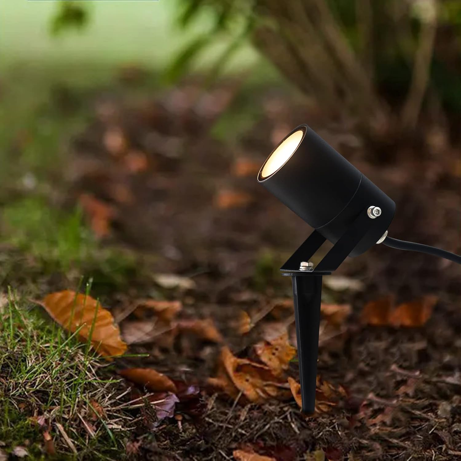 EBION Garden Spike Light 4 Pack,IP65 Garden Spotlights Mains Powered
