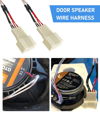 Car Front Dash Tweeter Speaker Wiring Harness Adapter for Toyota/Subaru 2PCS