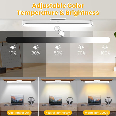 LED Under Cabinet Kitchen Light – Dimmable Wireless Magnetic Cupboard Light with 3 Colour Temperatures & Remote Control - Light Up The Corners You Use Every Day