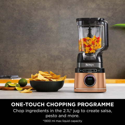 2-in-1 Detect Power Blender Pro – 1200W High-Speed Jug & Single Serve Blender – Smoothies, Frozen Drinks & Food Prep – Black/Copper