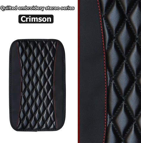 Car Center Console Cushion Pad – PU Leather Armrest Cover
