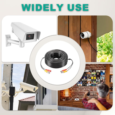 45m BNC Video Power Extension Cable for CCTV Cameras