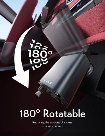 Retractable 57W USB C Car Charger