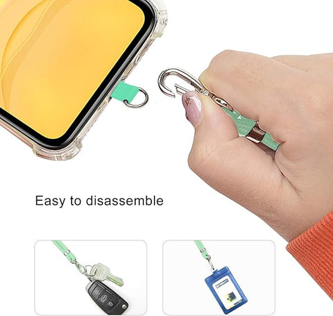 COCASES 150cm Adjustable Nylon Crossbody Phone Lanyard Strap