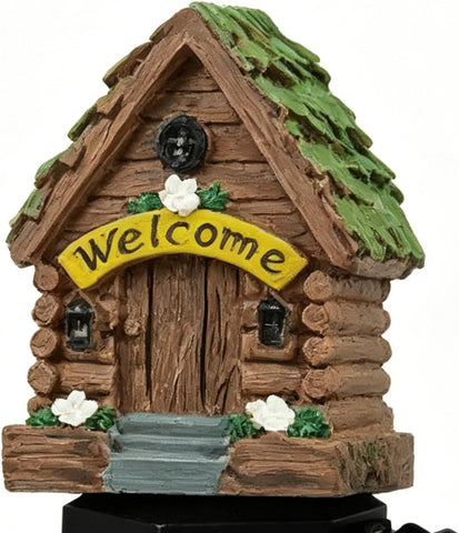 Solar Garden Lights Waterproof Resin Container with House Shape