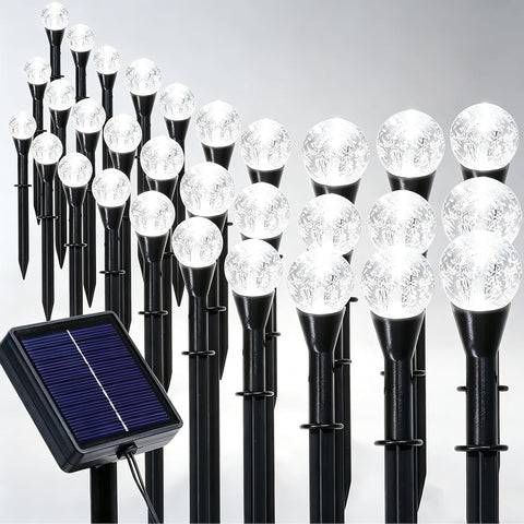 ENUOLI Solar Pathway Lights,30 LED Solar Strings Outdoor Waterproof(Multi)