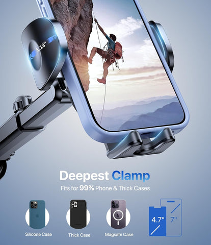 Miracase 3-in-1 Car Phone Holder Mount for Dashboard, Windscreen & Desk