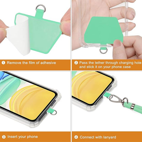 COCASES 150cm Adjustable Nylon Crossbody Phone Lanyard Strap