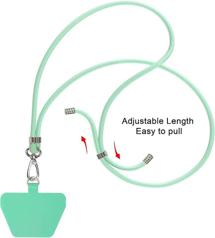 COCASES 150cm Adjustable Nylon Crossbody Phone Lanyard Strap
