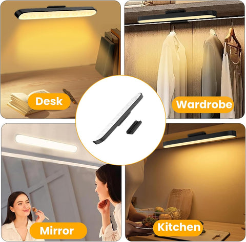 LED Under Cabinet Kitchen Light – Dimmable Wireless Magnetic Cupboard Light with 3 Colour Temperatures & Remote Control - Light Up The Corners You Use Every Day