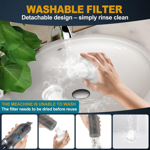 Handheld Cordless Car Vacuum Cleaner 23000Pa