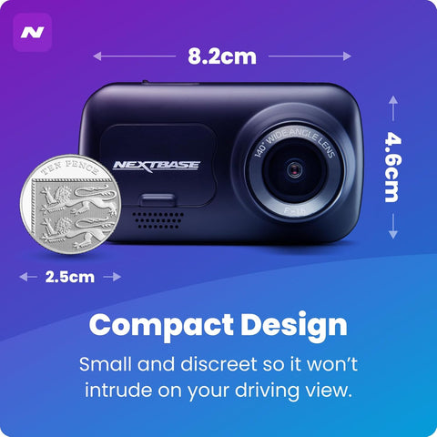 Nextbase 222XR Front & Rear Dash Cam Bundle – Full HD 1080p Recording