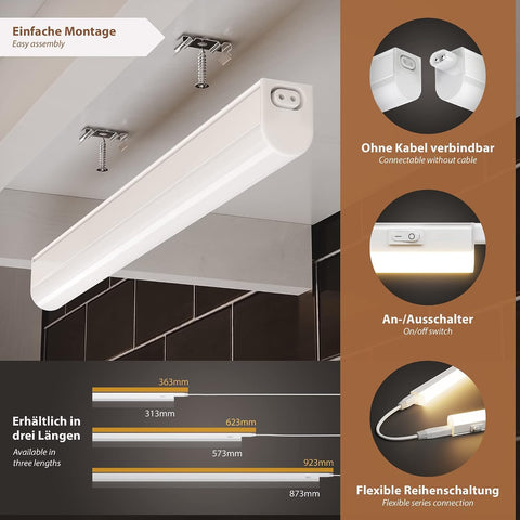 Parlat Rigel LED Under-Cabinet Light 31.3cm 4W 397lm Warm White – Slim Kitchen Cupboard & Task Lighting with SPIDER Link System - Bring a Softer Glow to the Spaces You Use Every Day
