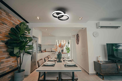 LED lamp ceiling light with adjustable dimming feature




