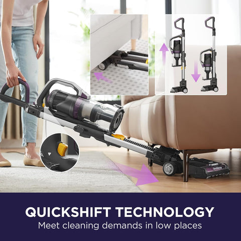 EUREKA NEU800 Upright Vacuum Cleaner Black & Purple 1.3L