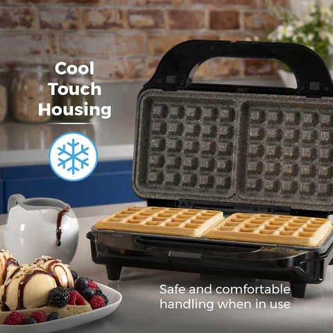 3-in-1 Deep Fill Sandwich Maker with Waffle & Grill Plates, 900W