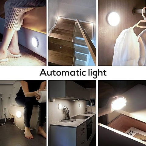 LED puck light for staircases with motion sensor

