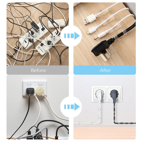 Aroidful 80pcs Cable Clips,Cable Tidy Clips,Strong Self Adhesive,Comes with Acrylic Glue Wire Clamp,Cable Clips Outdoor for Wire Rod Strip Plug Cords/Air Conditioning Cables/Power Cords
