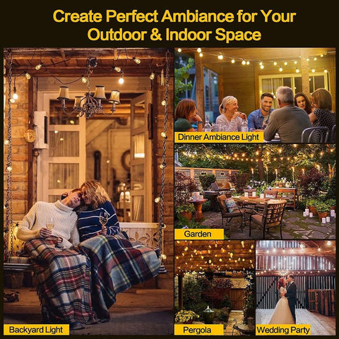 IP65 waterproof LED string lights for year-round use

