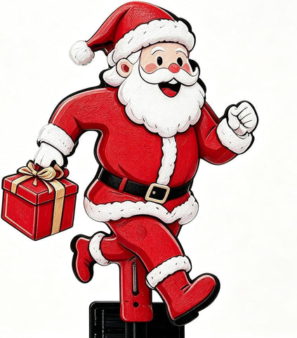 Solar Stake Lights Outdoor Christmas Santa Design Decorative Lighting