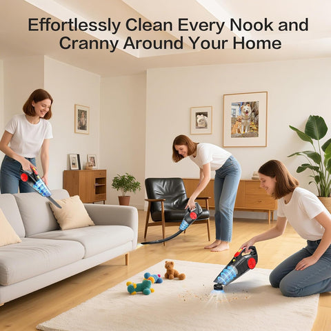 Cordless Handheld Vacuum Cleaner 9000PA 75W