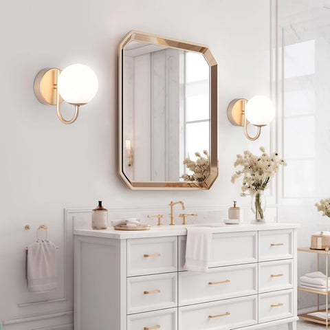 Gold Globe G9 Up Down Wall Light Modern Sconce