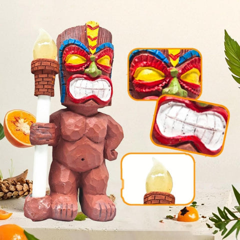 Hawaii Statue, Solar Lantern Decor, Garden Figurine
