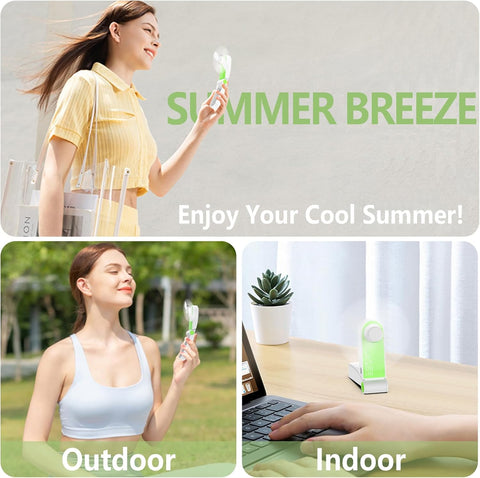 Mini Handheld Fan Foldable USB Rechargeable 2 Speed