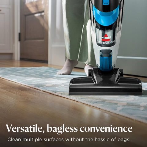 BISSELL Featherweight 2-in-1 Bagless Vacuum Cleaner Titanium & Blue