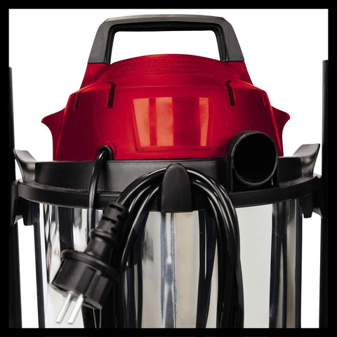 Einhell TC-VC 1815 S 1250W Wet & Dry Vacuum Cleaner – 15L Stainless Steel Tank, Blow Function, Car, Home & Workshop Use