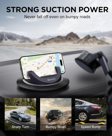 Beeasy 360° Rotatable Silicone Car Phone Holder Dashboard Mount