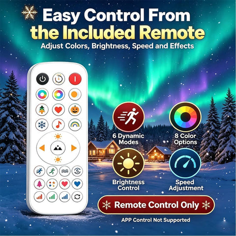 3M × 3M Christmas LED Net Lights – 400 RGB Outdoor Mesh Lights with 6 Modes, Timer & Remote Control - Turn Your House Into a Festive Light Show