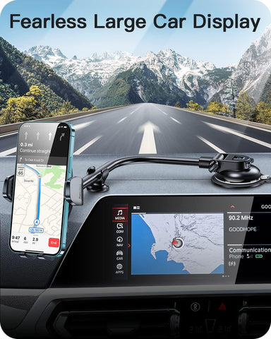 APPS2Car Gooseneck Truck Phone Holder with Suction Mount