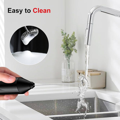 Milk Frother Handheld Electric Foam Maker Coffee Drink Mixer Wand