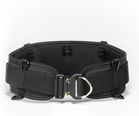 Padded 33'' Tool Belt for Men, Adjustable Work Belt with Heavy Duty Buckle Back Support for Carpenters, Electricians & Gardeners