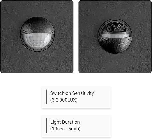 Outdoor Lights Mains Powered - Security Lights Outdoor Motion Sensor - PIR Sensor - LED Outside Wall Light