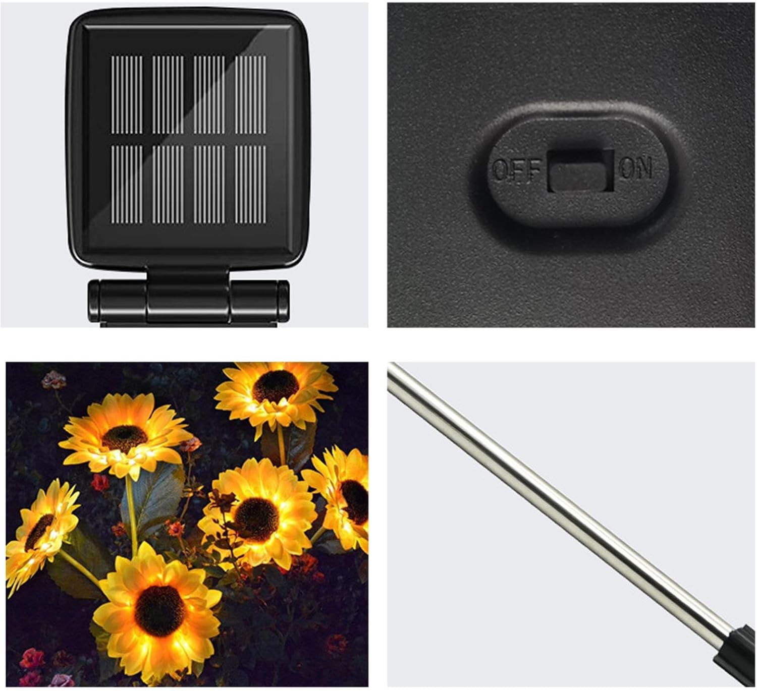 Sunflower Solar Lights Outdoor Waterproof Pathway Lighting